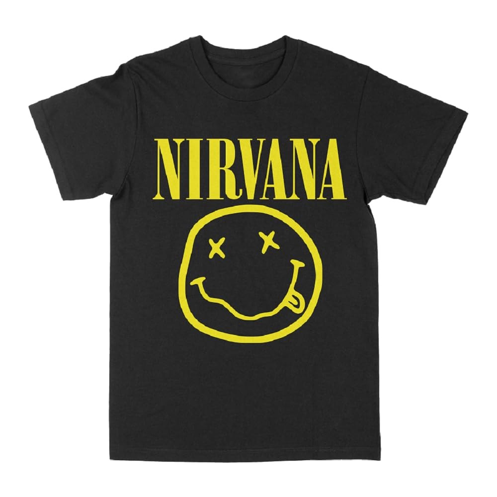 Nirvana smiley face logo t-shirt