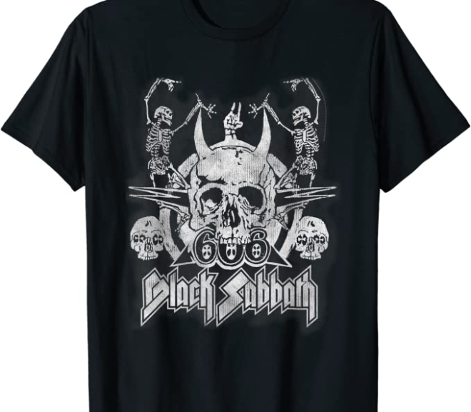 Black Sabbath – Vintage Dancing Skeletons T-Shirt