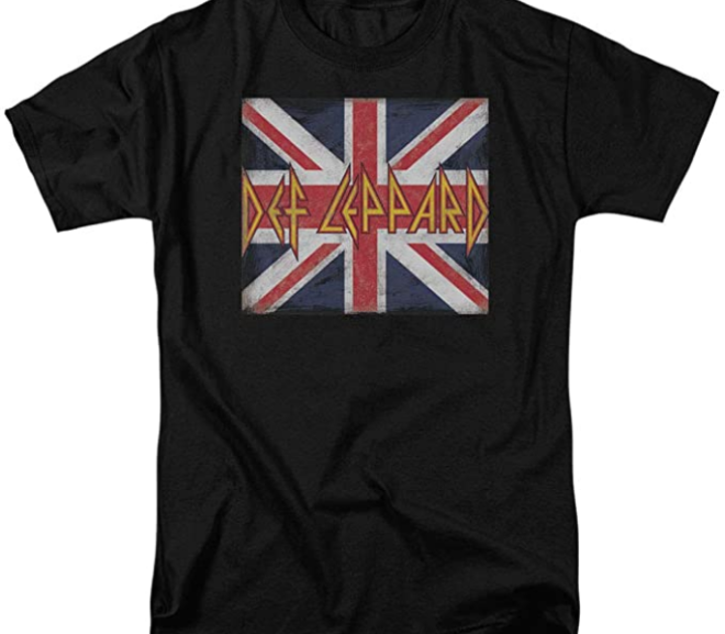 Def Leppard – Union Jack 80’s Rock T-Shirt