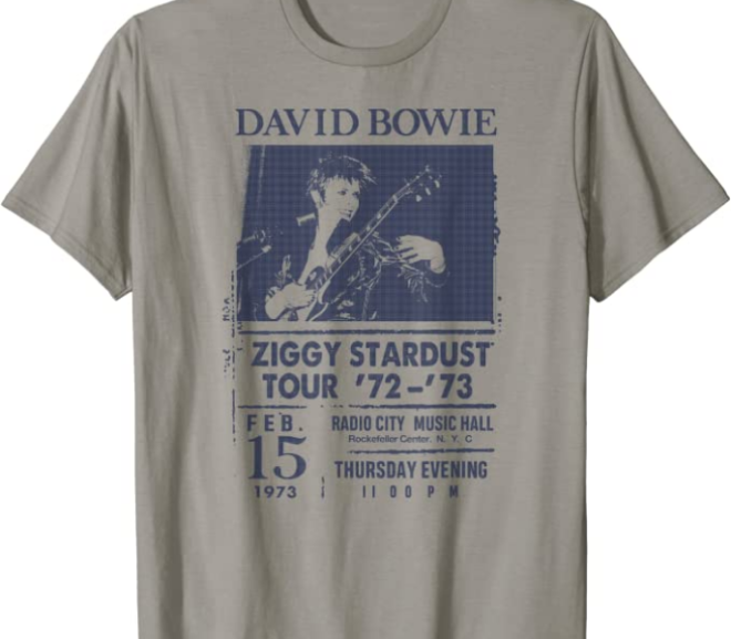 David Bowie – Ziggy Stardust Tour ’72 T-Shirt