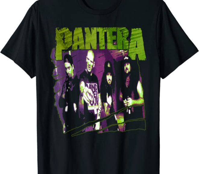 Pantera – Vintage Group Sketch T-Shirt