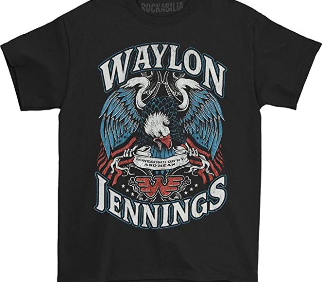 Waylon Jennings – Lonesome Country Music T-Shirt