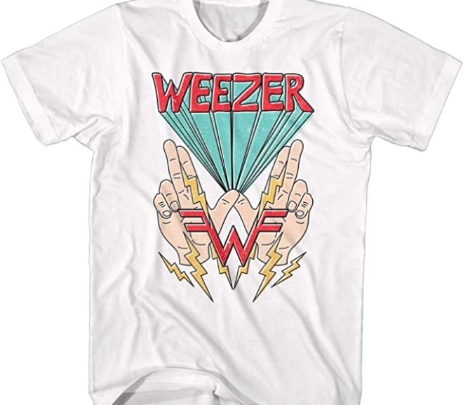 Weezer – Hands & Lightning Logo T-Shirt
