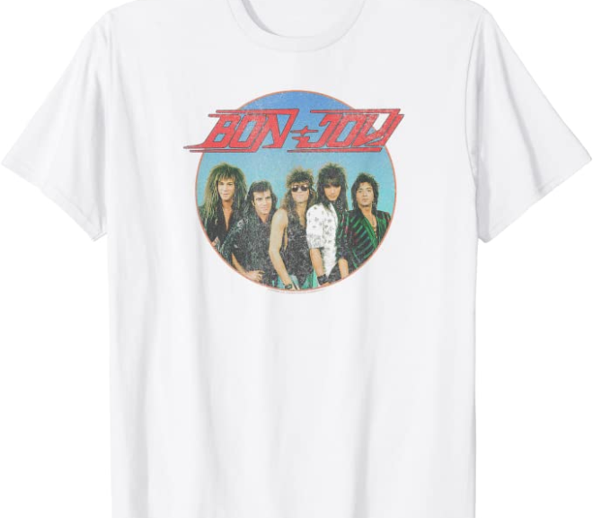 Bon Jovi – Vintage Style Sphere T-Shirt