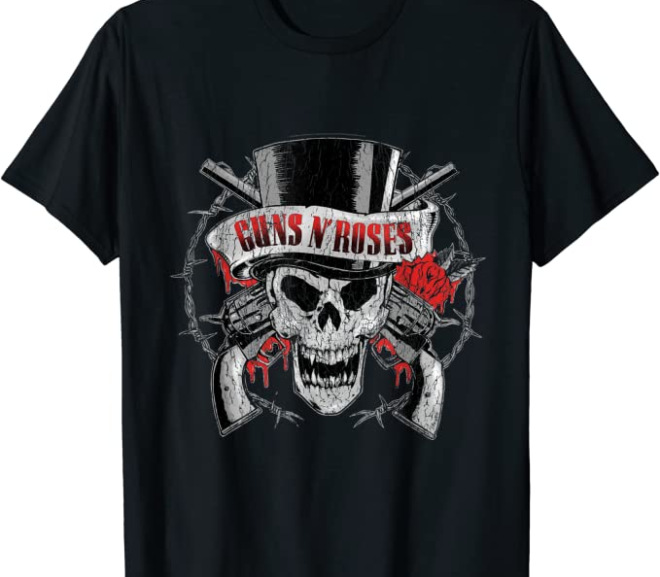 Guns N’ Roses – Top Hat Skull T-Shirt