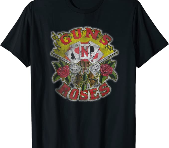 Guns N’ Roses – Cards Distress T-Shirt