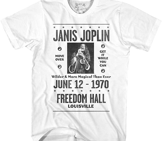 Janis Joplin – ’70 Louisville Concert T-Shirt