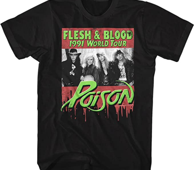Poison – Flesh and Blood 1991 World Tour T-Shirt