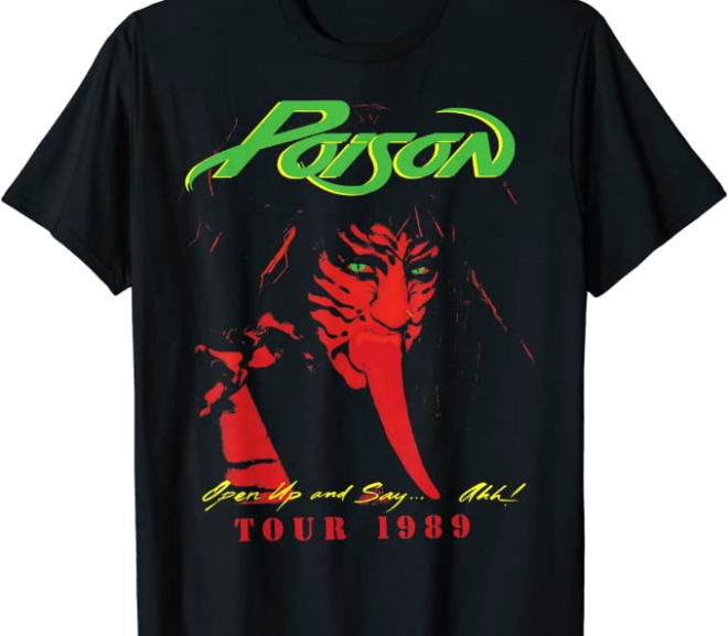 Poison – 89′ Open Up and Say Ahh Tour T-Shirt