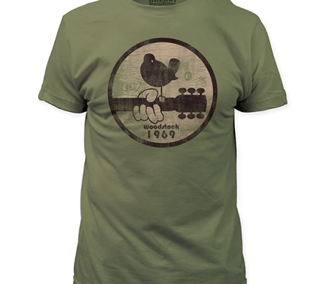 Woodstock – 1969 Distressed Style Festival Logo T-Shirt