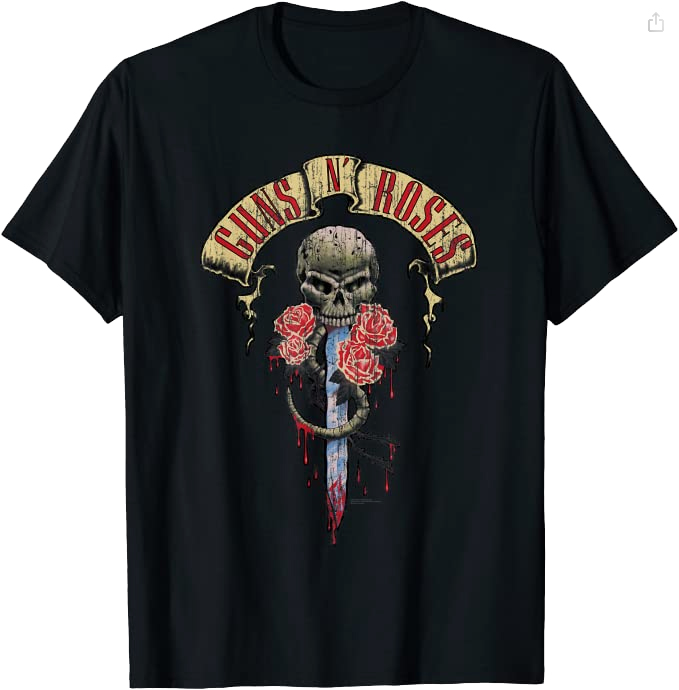 Guns N’ Roses – Skull Head T-Shirt – Concert Vintage