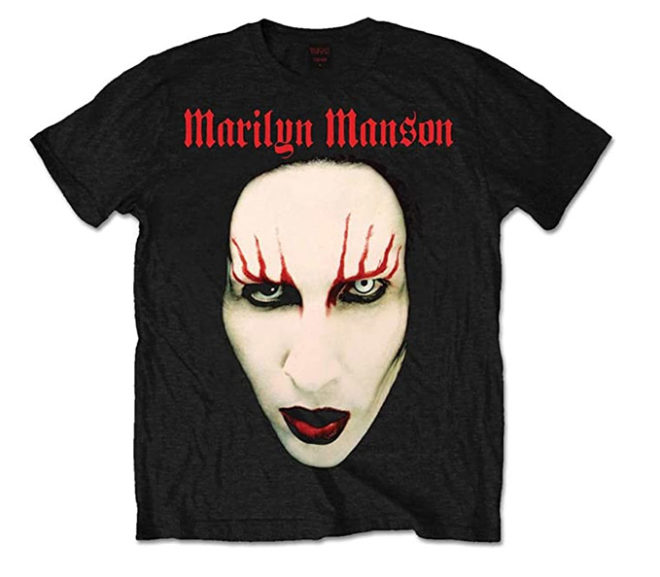 Marilyn Manson – Red Lips Heavy Metal T-Shirt